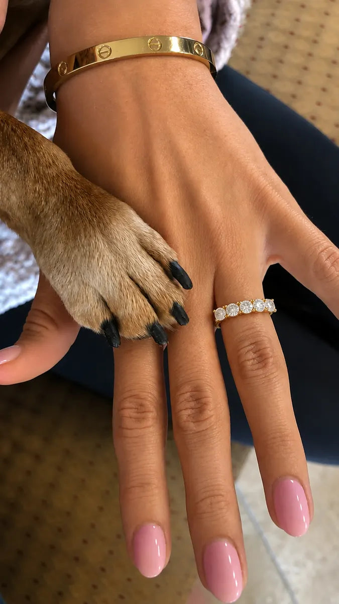 Customer photo from Natalia: LUCIANA Round Five Stone